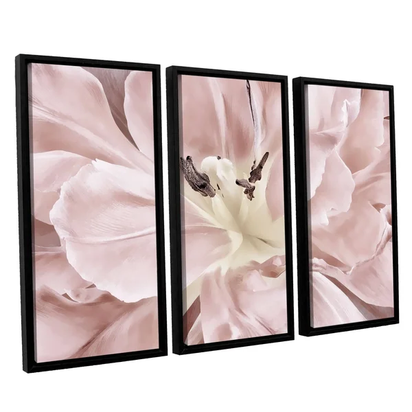ArtWall 'Cora Niele's Pastel' 3-Piece Floater Framed Canvas Set, 24x36
