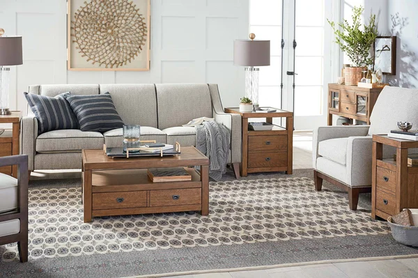 Hammary Juno Warm Oak Small Rectangular Cocktail Table
