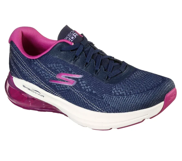 Skechers GOrun Air - Silver Sparkle Navy, Pink - Size 7.5