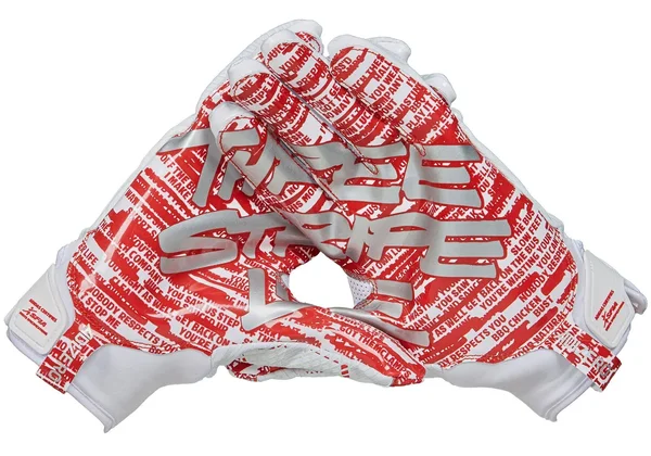 Adidas Adult Adizero 5-Star 8.0 Three Stripe Life Receiver Glove, Medium, Red