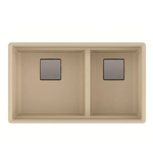 Franke PKG160MOC Mocha Peak 32x22 Undermount Double Bowl Granite Kitchen Sink
