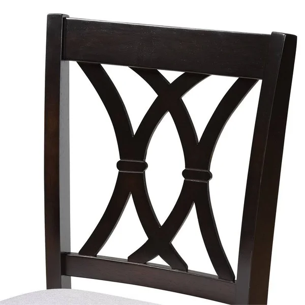 Baxton Studio Barstools & Stools Gray - Gray & Espresso Reneau Side Chair - Set of Two