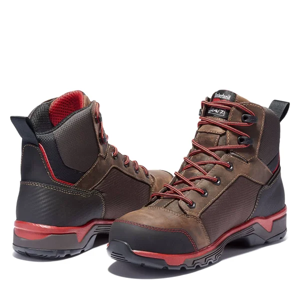 Timberland Pro Men's Payload 6-Inch Steel-Toe Work Boots, Brown, 8.5W