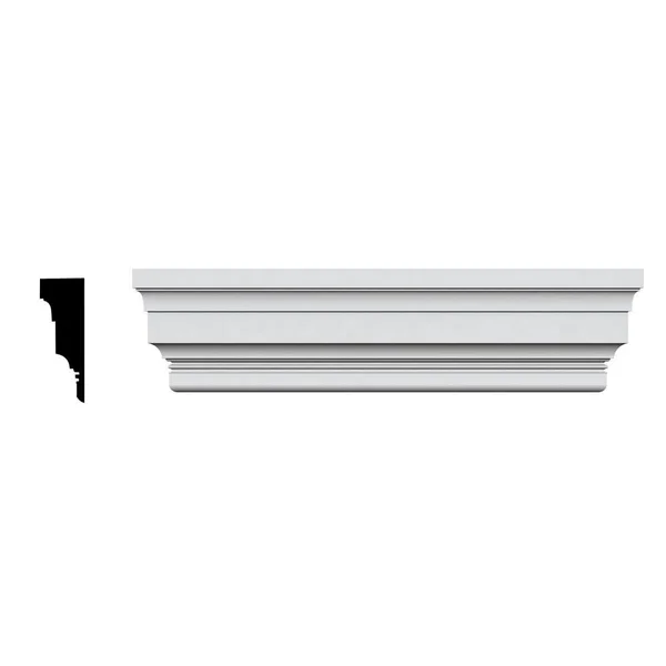 Ekena Millwork CRH12X93ST 93x22 Bottom Width x 98 3/4x22 Top Width x 11 7/8x22H x 5/8x22P Stockport Crosshead