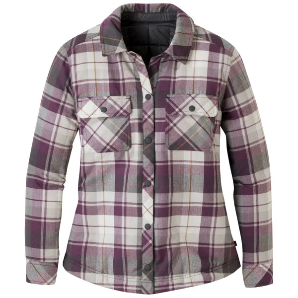 Outdoor Research Kalaloch Reversible Shirt Jacket - Women's Pacific Plum Plaid, XS