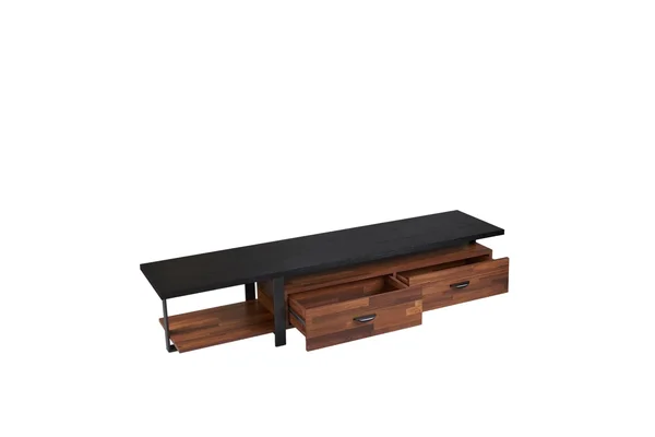 ACME Furniture Elling TV Stand, Walnut/Black