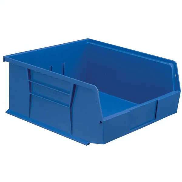 Hanging & Stacking Storage Bin 11 x 10-7/8 x 5 - Blue - Lot of 6