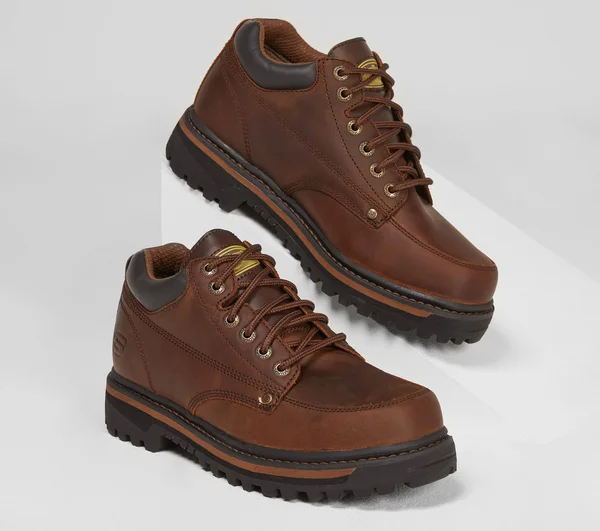 Skechers Men's Mariners Utility Boot, Dark Brown