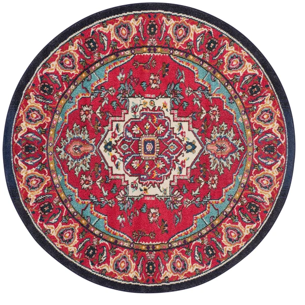 Safavieh Monaco Rug MNC207 Red - Turquoise, 2& 2x22 x 8& 0x22