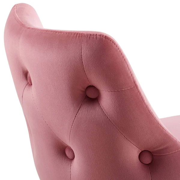 Modway Adorn Performance Velvet Counter Stool Set of 2 - Dusty Rose