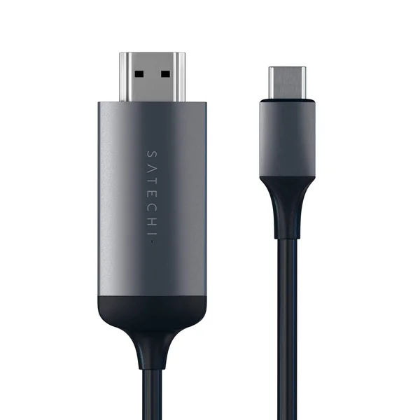 Satechi ST-CHDMIM - Video - audio cable 4K support - Space gray - 6 ft - Plug 24 pin USB-C to M 19 pin HDMI Type A
