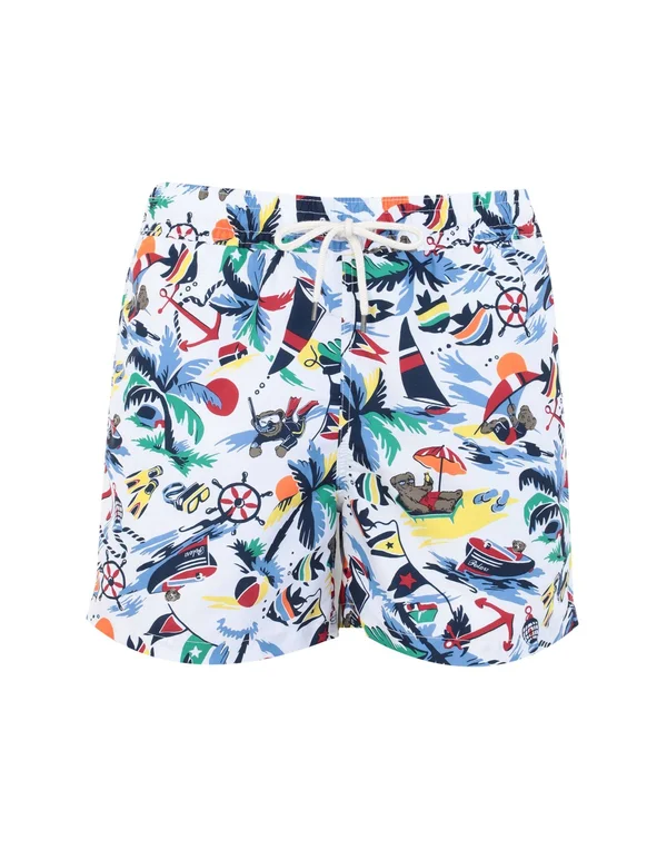 Polo Ralph Lauren Recycled Polyester Traveler Men's Swim Shorts - Multi