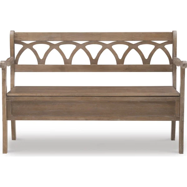 Powell Elliana Storage Bench Natural