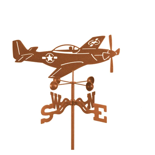 EZ VANE Airplane P51 Mustang Weathervane, Bronze