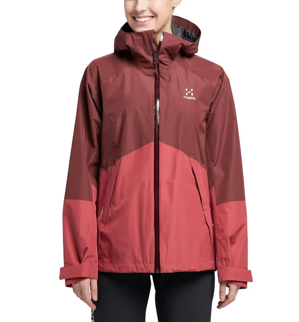 Haglofs Womens Skuta Jacket Maroon Red/Brick Red