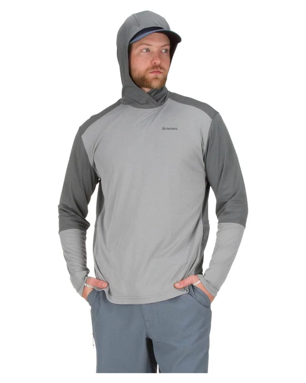 Simms Solarflex Plus Hoody - Men's Pacific, M