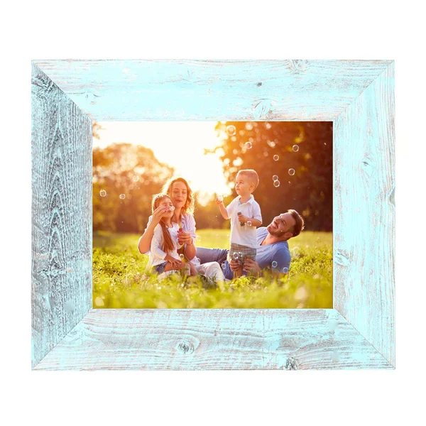 BarnwoodUSA - Farmhouse Picture Frame with 3 inch Wide Frame, 100% Reclaimed Wood (8x10, Robins Egg Blue), Size: 8 x 10