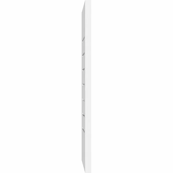 Vertical Surface Mount: Functional - Standard Frame PVC Gable Vent Ekena Millwork Size: 32x22 W x 28x22 L