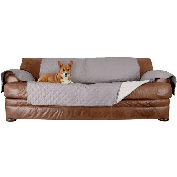 FurHaven Reversible Water-Resistant Furniture Protector Gray/Mist Sofa - 117" x 70"