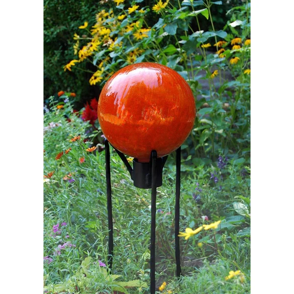 Achla Designs Mandarin Crackle 10x22 Gazing Globe