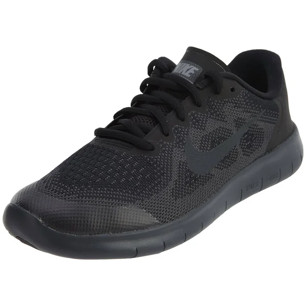 Nike Kids Free RN 2017 (GS) Running Shoe, Black