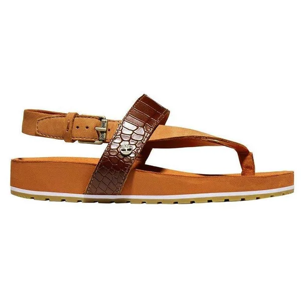 Timberland Malibu Waves Thong Sandals Orange Red Women - 39.5