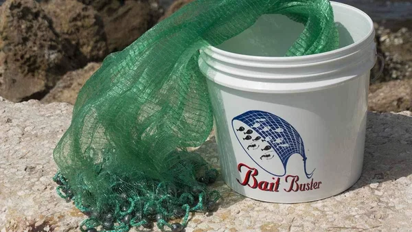 Bait Buster Bait Cast Net: 3/8x22 Sq. Mesh, 10 ft Radius