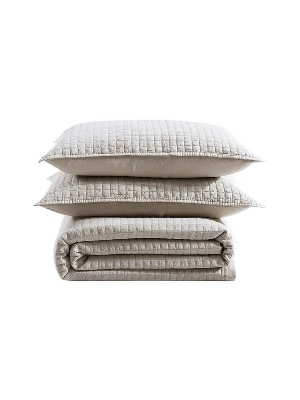 Ed Ellen DeGeneres Sleep Soft Quilt Set, King, Blue
