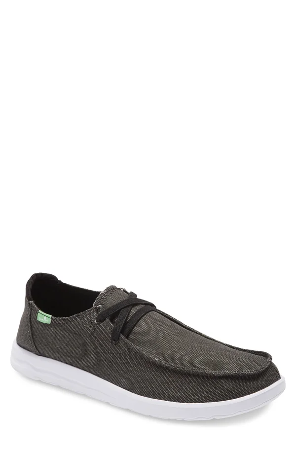 Sanuk Men's Shaka Shoes in Black, Size 14