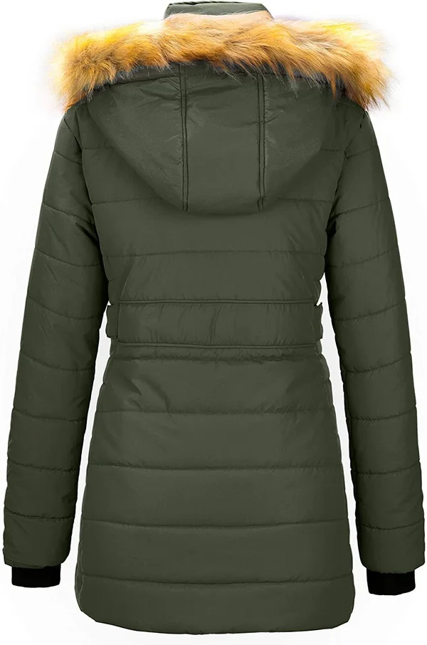Women's Warm Winter Coat Teal Blue - Small
