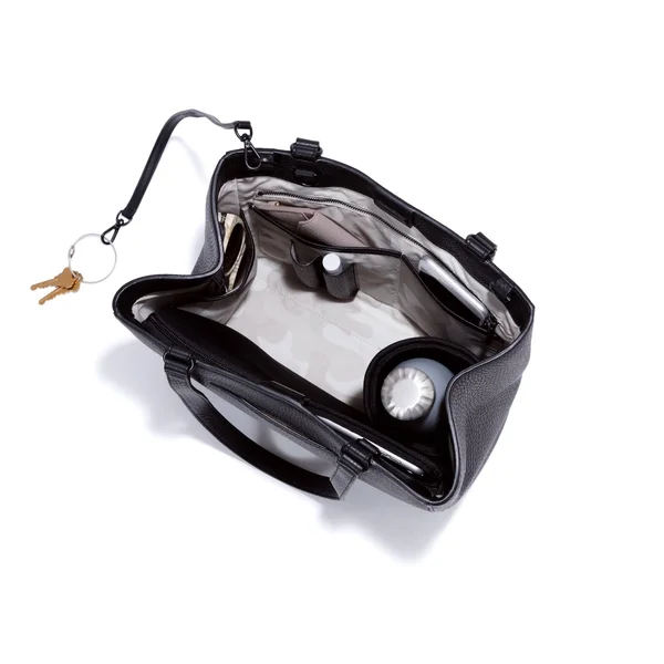 Dagne Dover Black Leather Tote - Small Onyx Leather, Small