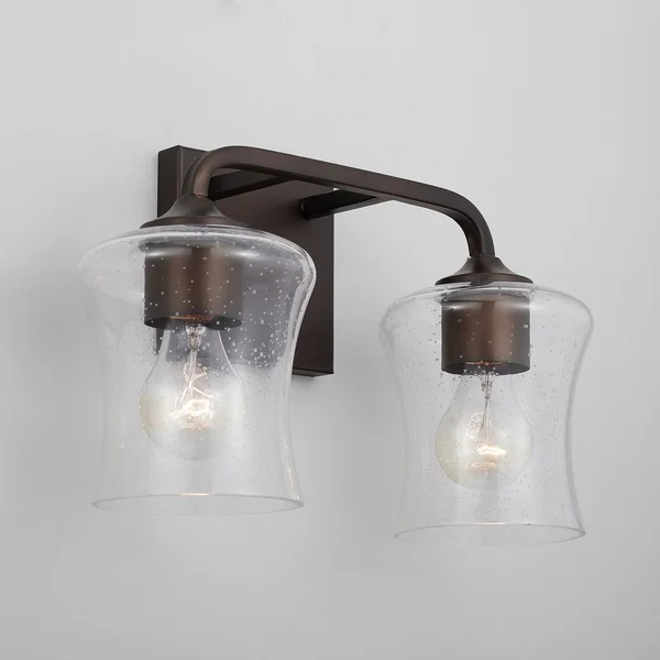 Capital Lighting 139221BZ-499 Reeves 2 Light Vanity, Bronze