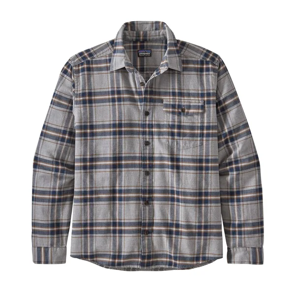 Patagonia Lightweight Fjord Flannel Shirt - Men's Lawrence/Salt Grey, XL