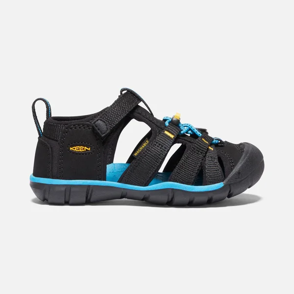 Keen Kids& Seacamp II CNX Sandal - 12 - Black, Keen Yellow