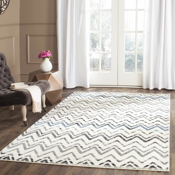 Safavieh Evoke 498 Cream - Blue 5&-1x22 x 7&-6x22 Rug