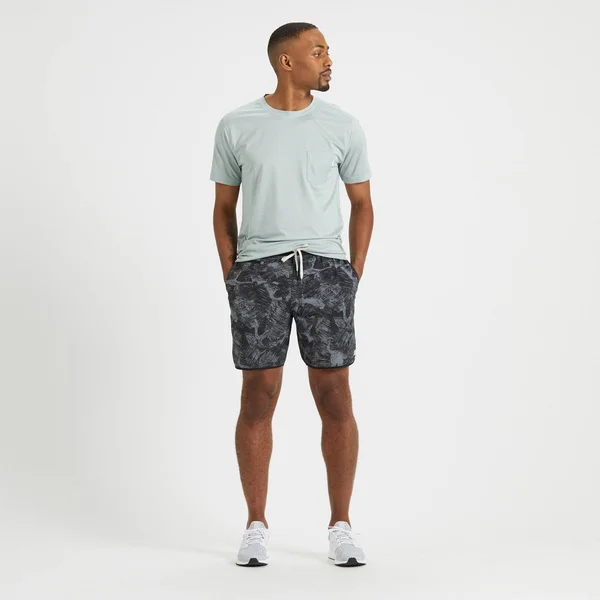 Vuori Men's Banks Short - Medium, Black Scribble