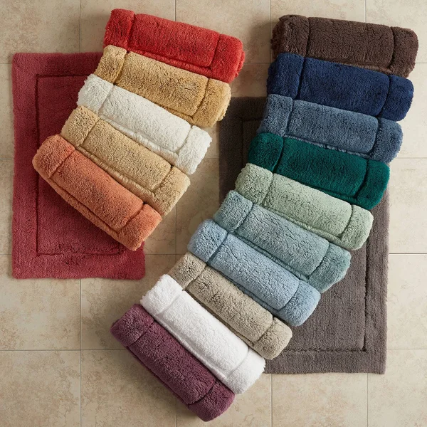 Legends Hotel Regal Cotton Bath Rug - Spearmint - Green, Size 17x24, The Company Store