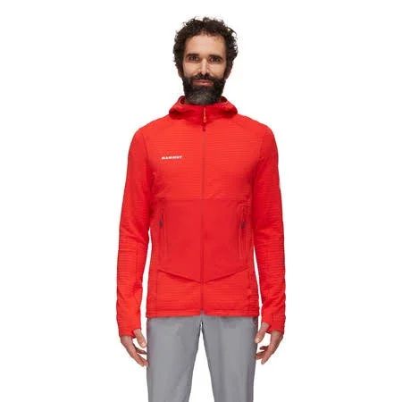 Mammut Versatile and Comfortable Midlayer Hooded Jacket Red M