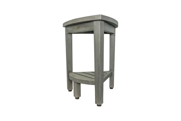 Deco Teak FlexiCorner 15in Wide Teak Shower Bench or Stool - GR163
