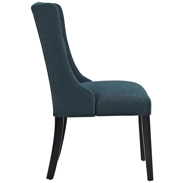 Modway Baronet Fabric Upholstered Dining Side Chair, Azure