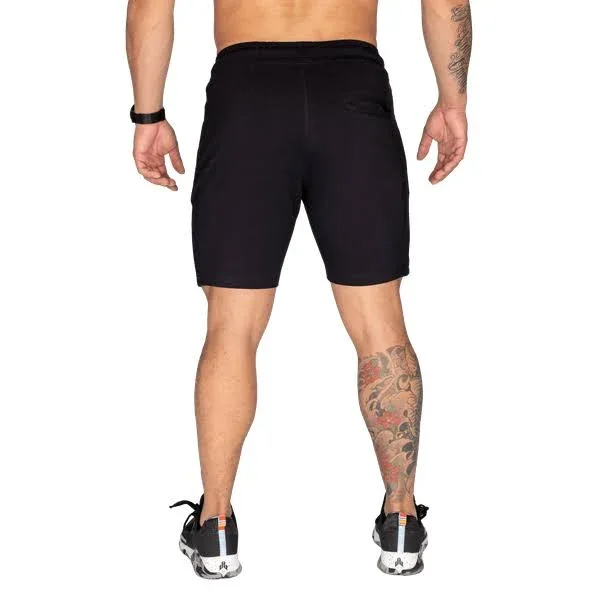 Better Bodies, Men's Tapered Sweatshorts in Black Size M