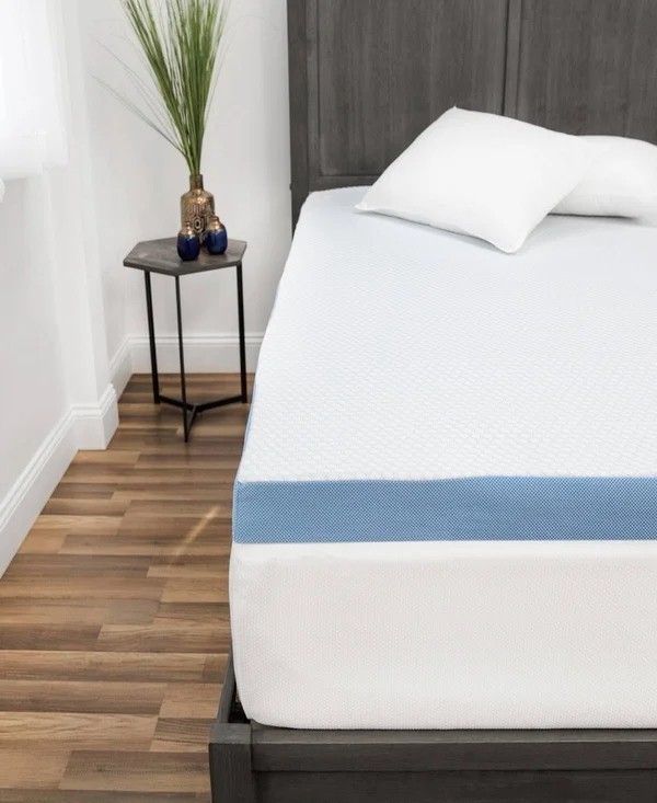 SensorPEDIC 3x22 Elite Cooling Gel-Infused Memory Foam Mattress Topper - White, Full