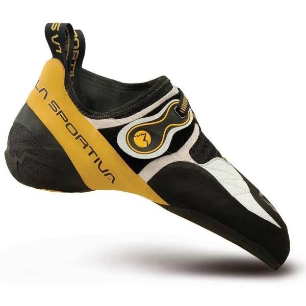 La Sportiva Solution Climbing Shoe - White/Yellow, 39