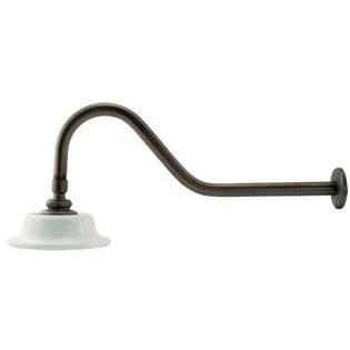 Signature Hardware Sunflower Shower Head with 17x22 Victorian Arm in Oil Rubbed Bronze 286277