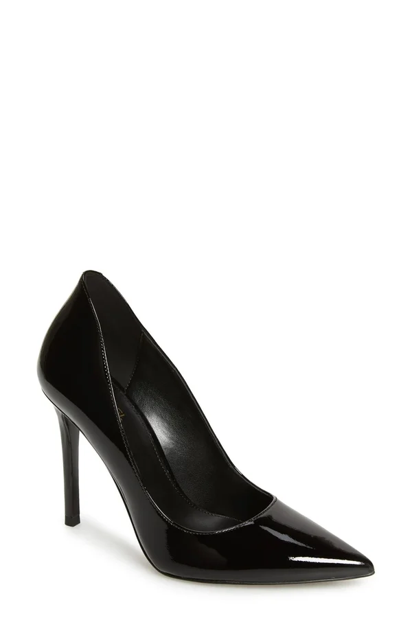 Michael Kors Keke Leather Mid Pump - Black - Pumps