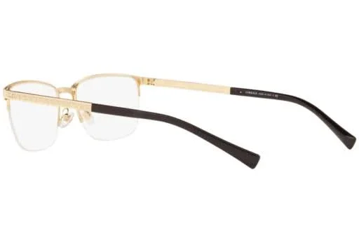 Versace VE1263 Oval Eyeglasses, 53-17-140, 1002-GOLD