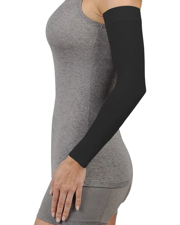 Juzo Soft Max 15-20 mmHg Armsleeve w/ Silicone Top Band, IV, Chocolate