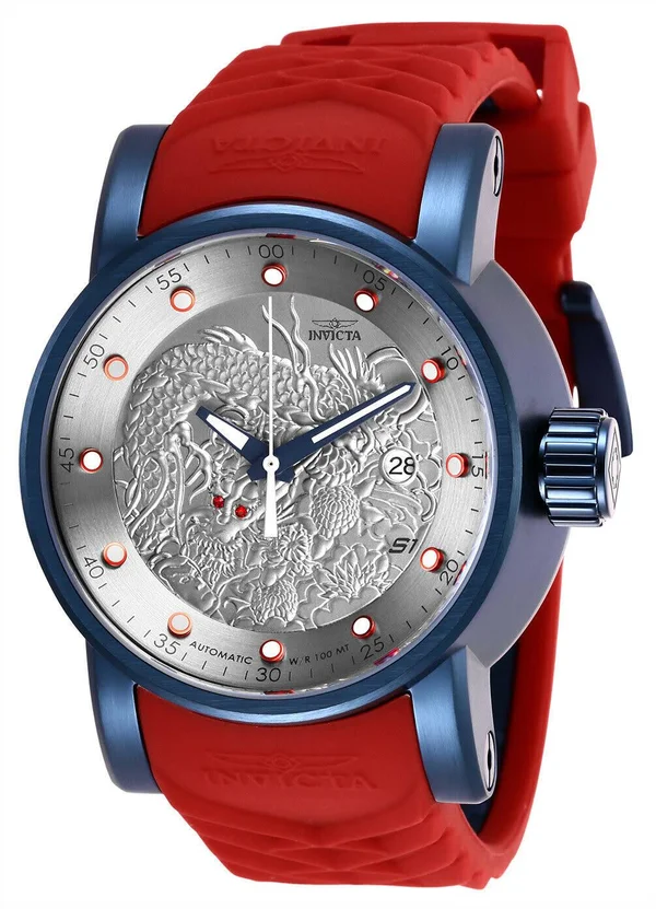 Invicta Men's 28182 &S1 Rally& Automatic Red Silicone Watch