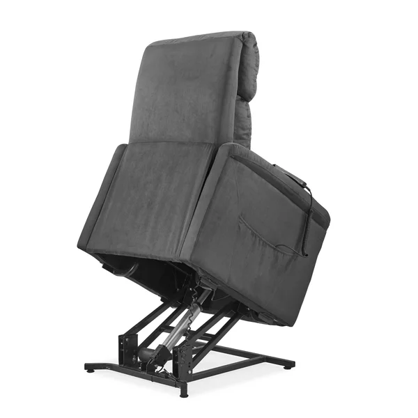 Copper Grove Polletts Gray Microfiber Power Recline and Lift Chair