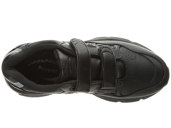Propet Women's Stability Walker Strap Shoe - Size: 8.5, Black